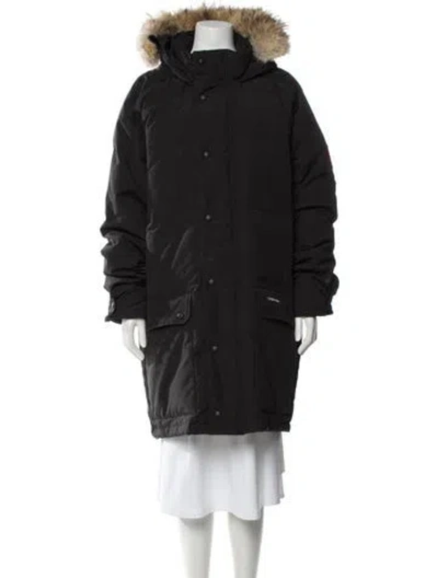 Pre-owned Canada Goose Faux Fur Jacket In Gray