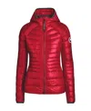 Canada Goose Fitted-waist Puffer Jacket In Red