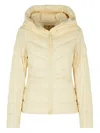 Canada Goose Hooded Long Sleeve Quilted Jacket In Neutral