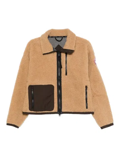 Canada Goose Fleece Zip-fastening Jacket In Brown