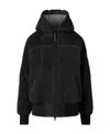 Canada Goose Simcoe Oversized Fleece Hoodie, Black In Black