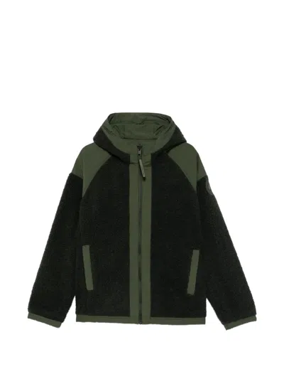 Canada Goose Fleece-texture Hooded Jacket In Green