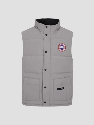 Canada Goose Freestanding Mini Vest In Limestone