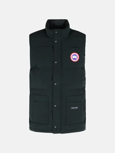 Canada Goose 'freestyle' Black Cotton Blend Vest In Multi