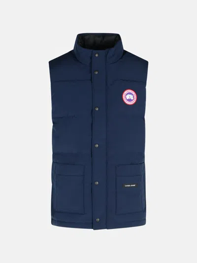 Canada Goose 'freestyle' Blue Cotton Blend Vest