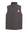 Canada Goose Charcoal Polyester Blend Freestyle Sleeveless Down Jacket In Black