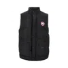 Canada Goose Charcoal Polyester Blend Freestyle Sleeveless Down Jacket In Black