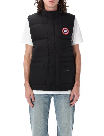 Saint Laurent Canada Goose Freestyle Crew Vest In Black