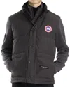 Canada Goose Charcoal Polyester Blend Freestyle Sleeveless Down Jacket In Black
