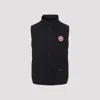 Canada Goose Charcoal Polyester Blend Freestyle Sleeveless Down Jacket In Black