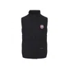 Canada Goose Charcoal Polyester Blend Freestyle Sleeveless Down Jacket In Black