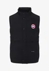 Canada Goose Charcoal Polyester Blend Freestyle Sleeveless Down Jacket In Black
