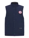 Canada Goose Charcoal Polyester Blend Freestyle Sleeveless Down Jacket In Blue