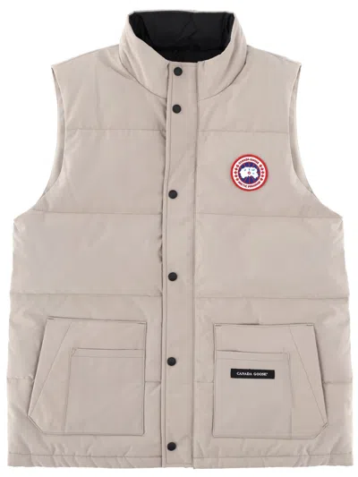 Canada Goose "freestyle Crew" Vest In Neutral