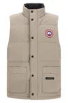Canada Goose Freestyle Crew Quilted Padded Vest In Gray