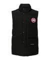 Canada Goose Charcoal Polyester Blend Freestyle Sleeveless Down Jacket In Black
