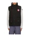Canada Goose Black Polyester Blend Freestyle Sleeveless Down Jacket In Black