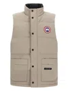 Canada Goose Dove Grey Polyester Blend Freestyle Sleeveless Down Jacket In Brown