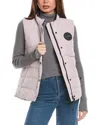Canada Goose Beige Logo Patch Vest In Pink