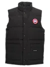 Canada Goose Black Polyester Blend Freestyle Sleeveless Down Jacket In Black