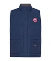 Canada Goose Freestyle Regeneration Two-tone Quilted Shell Down Gilet In Navy