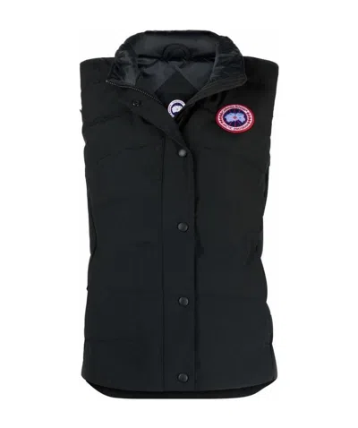 Canada Goose Freestyle Logo-patch Gilet In Black