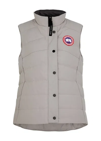 Canada Goose Freestyle Quilted Arctic-tech Shell Gilet In Gray