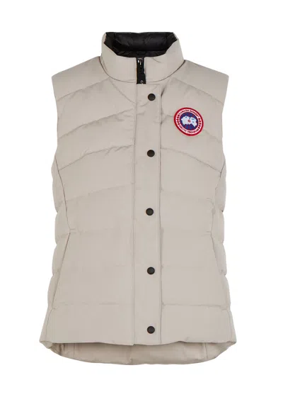 Canada Goose Freestyle Quilted Arctic-tech Shell Gilet In Gray