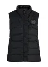 Canada Goose Sleeveless High Neck Padded Quilted Vest In Black