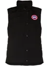 Canada Goose Black Polyester Blend Freestyle Sleeveless Down Jacket In Black