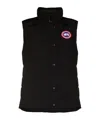 Canada Goose Padded Quilted Sleeveless High Neck Vest In Black