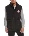 Canada Goose Charcoal Polyester Blend Freestyle Sleeveless Down Jacket In Black