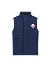 Canada Goose Charcoal Polyester Blend Freestyle Sleeveless Down Jacket In Blue