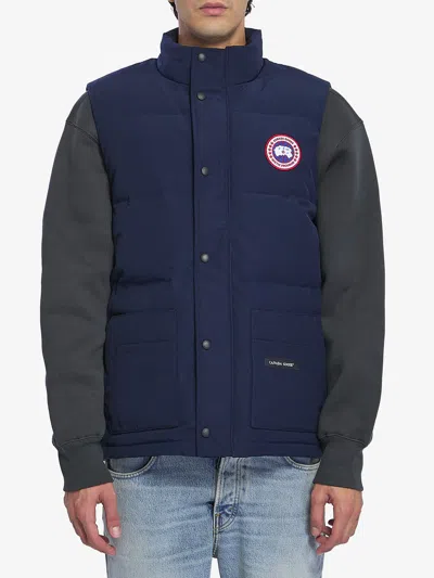 Canada Goose Men Freestyle Padded Vest In Blue