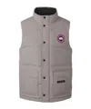 Canada Goose Mens Freestyle Padded Slim-fit Shell-down Gilet Limestone In Gray
