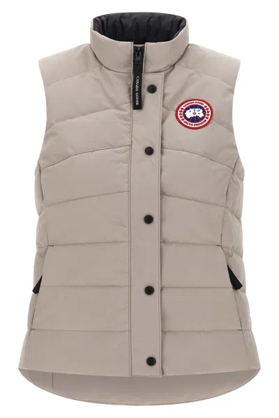 Canada Goose Freestyle Quilted Logo-patch Gilet In Neutral