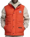 Canada Goose Freestyle Crew Quilted Down Gilet In Orange