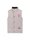 Canada Goose Mens Freestyle Padded Slim-fit Shell-down Gilet Limestone In Pink
