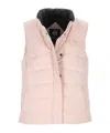 Canada Goose High Neck Padded Vest With Zip Pockets In Neutral