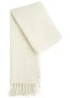 Canada Goose Fringed Alpaca-blend Scarf In Beige