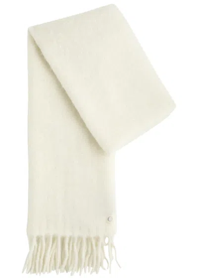 Canada Goose Fringed Alpaca-blend Scarf In Beige