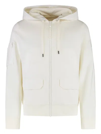 Canada Goose Full-zip Pocketed Hoodie In Neutral
