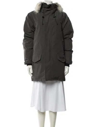 Pre-owned Canada Goose Fur Coat In Gray