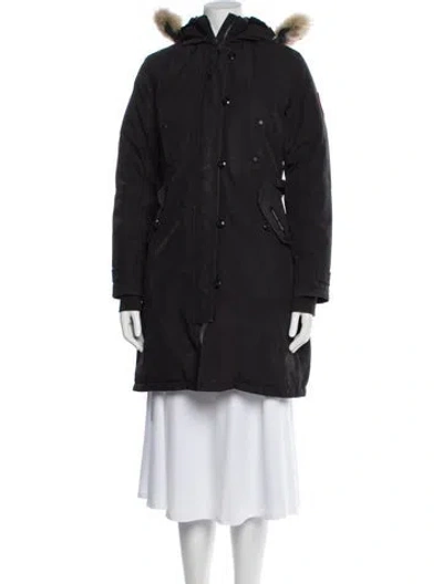 Pre-owned Canada Goose Fur Coat In Gray