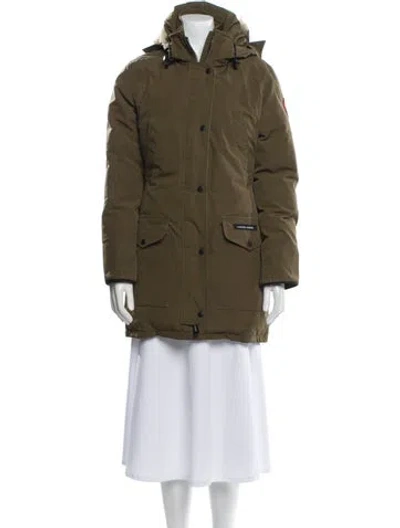 Pre-owned Canada Goose Fur Coat In Green