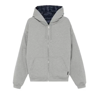 Pre-owned Canada Goose Fuse Reversible Hoodie 'stone Heather/nocturne/pierre' | Grey | Men's Size M In Gray