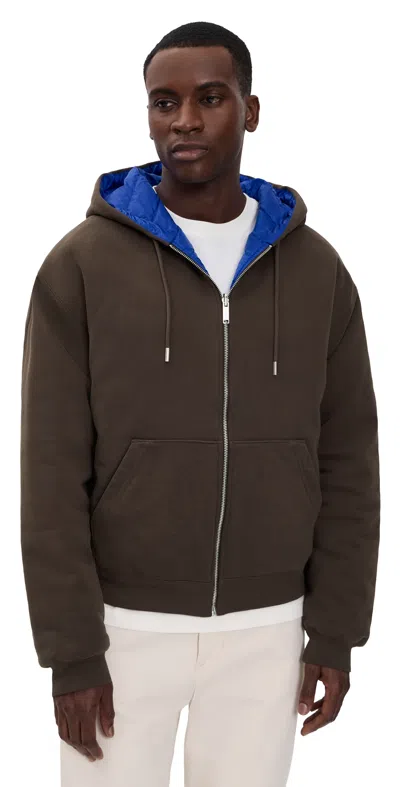 Canada Goose Reversible Cotton Sweatshirt With Down-feather Padding For Men In Brown