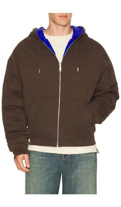 Canada Goose Reversible Cotton Sweatshirt With Down-feather Padding For Men In Brown