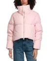 Canada Goose Garnet Cropped Puffer Coat In Pink