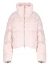 Canada Goose High-collar Long-sleeved Down Jacket In Pink